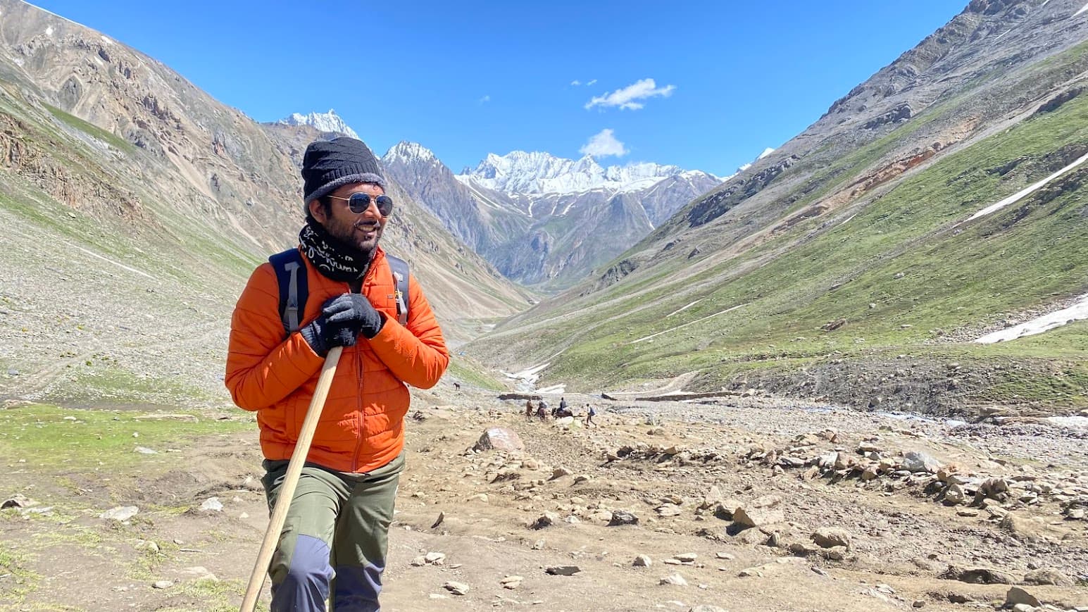Hiker in Valley of Flowers- Team Trekkers