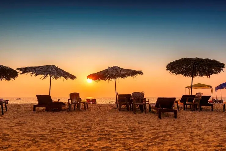 beach sunset view